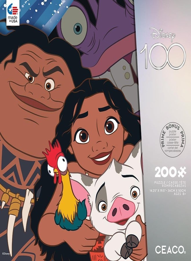 Ceaco - Disney's 100th Anniversary - Moana - Selfies - 200 Piece Jigsaw Puzzle - Image 2
